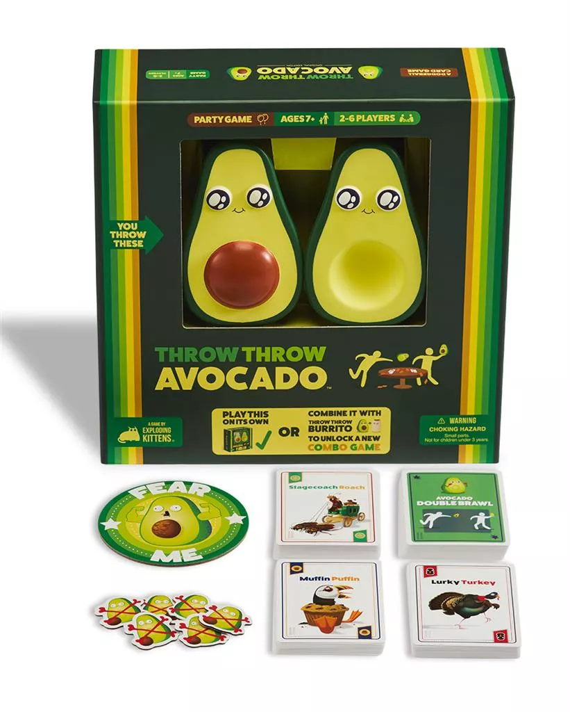 EXPLODING KITTENS Throw Throw Avocado - Partyspel 4 EXPLODING KITTENS Throw Throw Avocado - Partyspel - Afbeelding 2