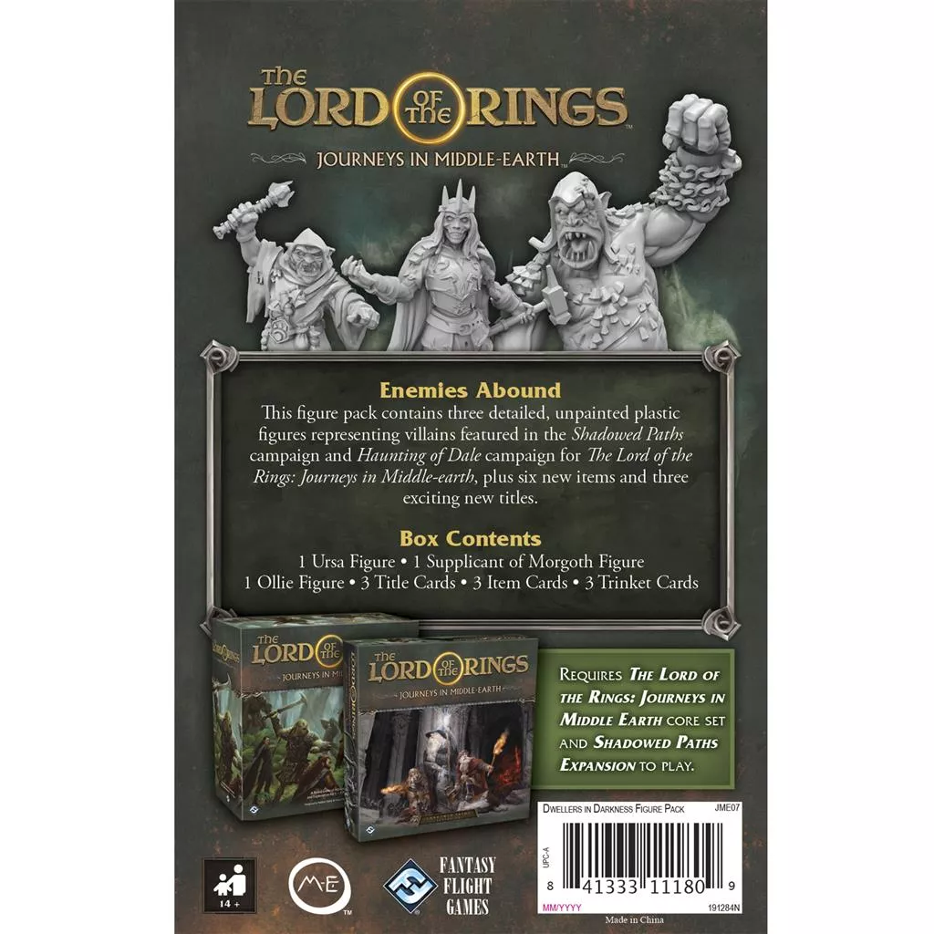 Fantasy Flight Games LotR Journeys In Middle Earth Dwellers In Darkness 4 Fantasy Flight Games LotR Journeys In Middle Earth Dwellers In Darkness - Afbeelding 2