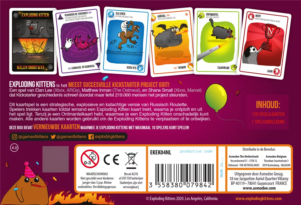 Exploding Kittens Party Pack NL 5 Exploding Kittens Party Pack NL - Afbeelding 3