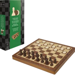 Houten Schaak- En Damspel Opvouwbaar