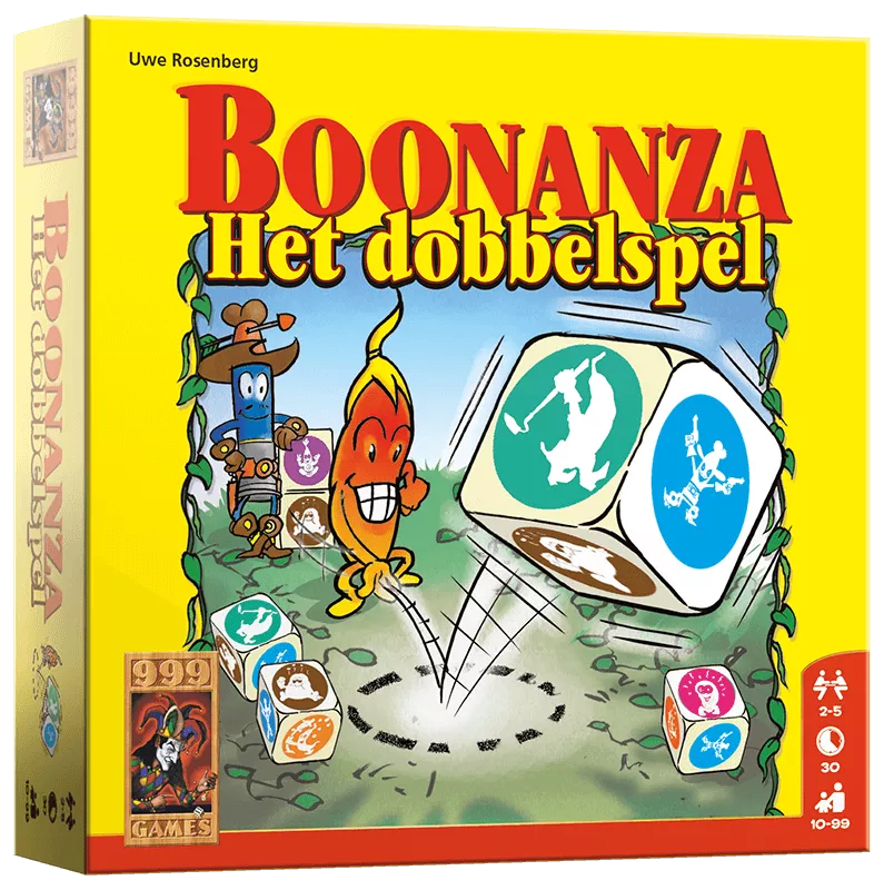 999 Games Boonanza: Het Dobbelspel 3 999 Games Boonanza: Het Dobbelspel