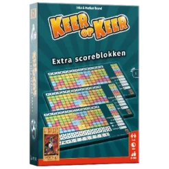 999 Games Keer Op Keer Scoreblok 3 Stuks Level 1 - Dobbelspel
