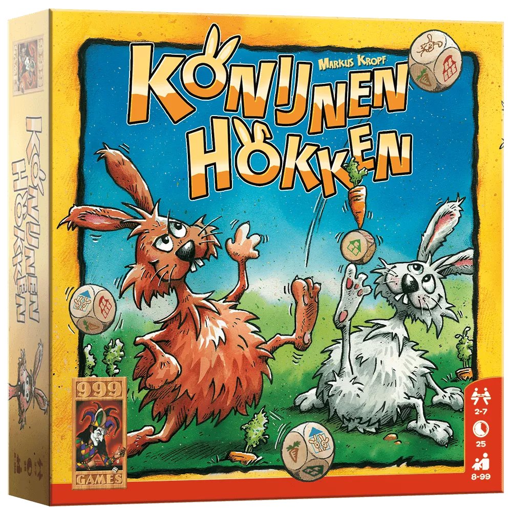 999 Games Konijnenhokken - Dobbelspel 6 999 Games Konijnenhokken - Dobbelspel - Afbeelding 4