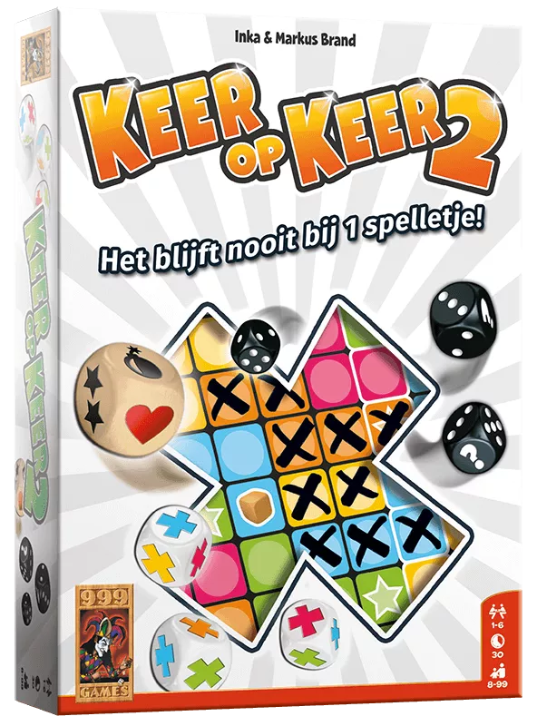 999 Games Keer Op Keer 2 - Dobbelspel 3 999 Games Keer Op Keer 2 - Dobbelspel