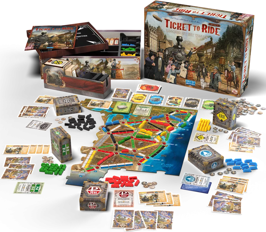 Days Of Wonder Ticket To Ride Legacy Legendes Uit Het Westen NL 8 Days Of Wonder Ticket To Ride Legacy Legendes Uit Het Westen NL - Afbeelding 6