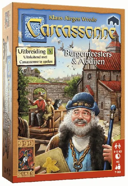999 Games Carcassonne: Burgemeesters En Abdijen Bordspel 3 999 Games Carcassonne: Burgemeesters En Abdijen Bordspel