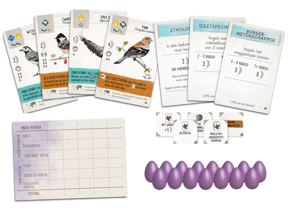 999 Games Wingspan: Europa NL - Bordspel 6 999 Games Wingspan: Europa NL - Bordspel - Afbeelding 4