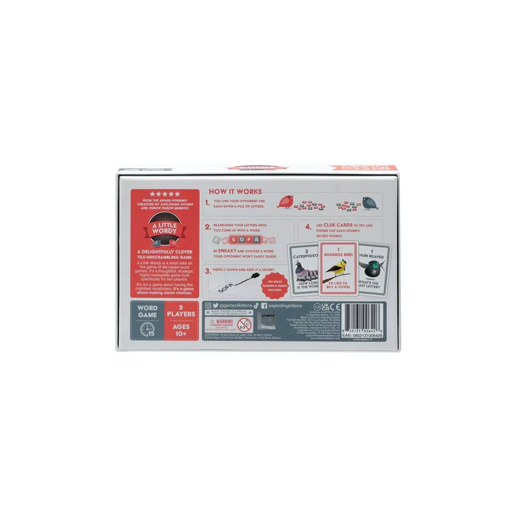 EXPLODING KITTENS A Little Wordy - Kaartspel 4 EXPLODING KITTENS A Little Wordy - Kaartspel - Afbeelding 2